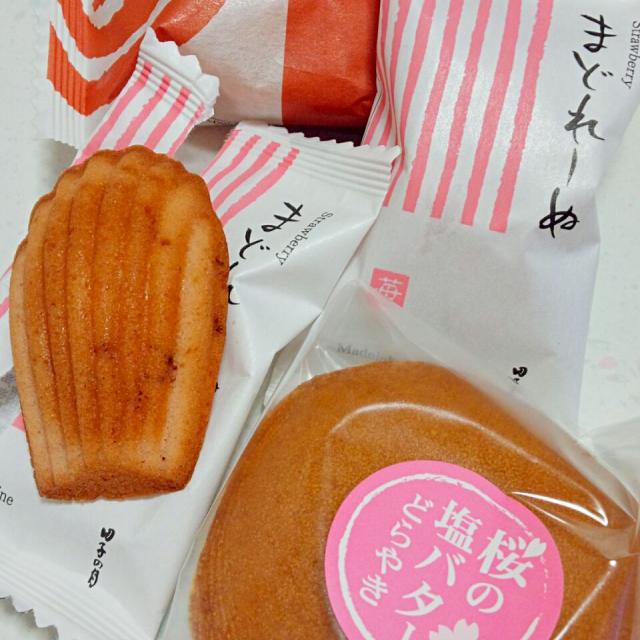 イチゴのマドレーヌ もんぱりいちご 桜の塩バターどら焼き 田子の月/ら